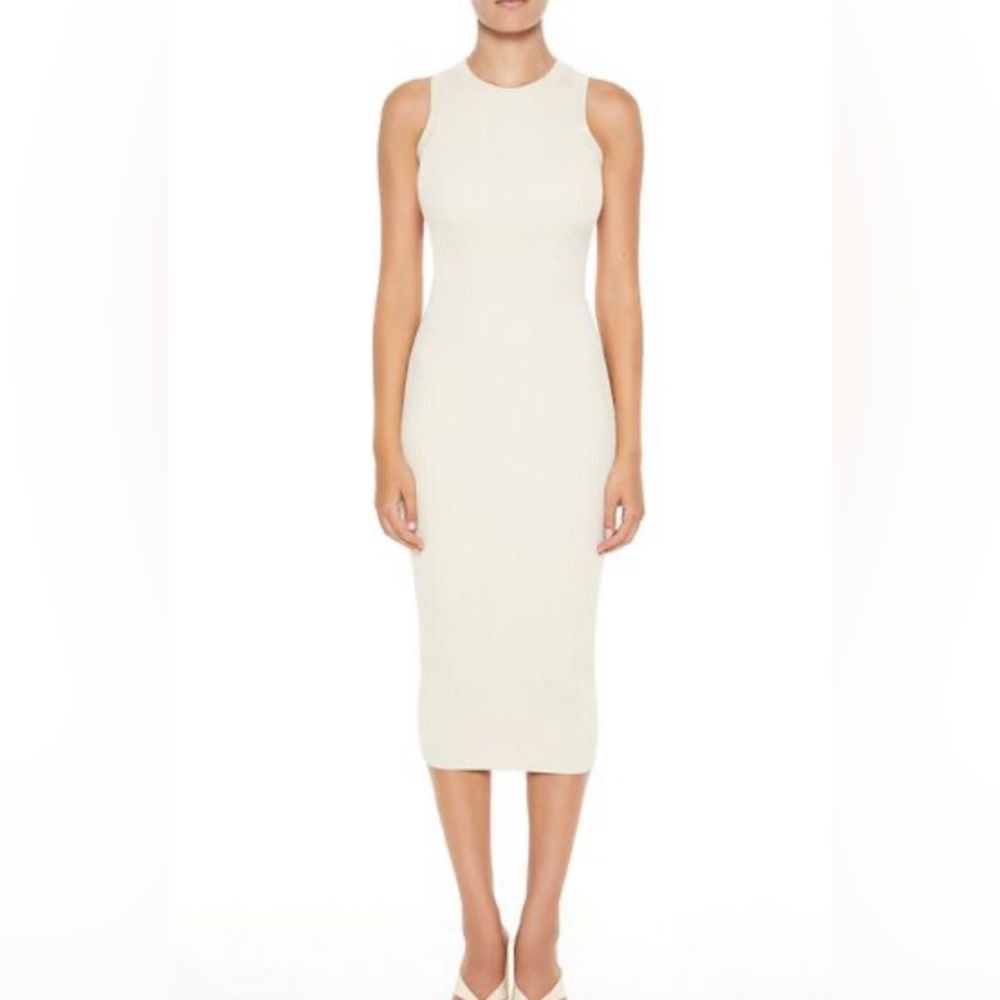 FOREVER 21 Sweater-Knit Bodycon Midi Dress